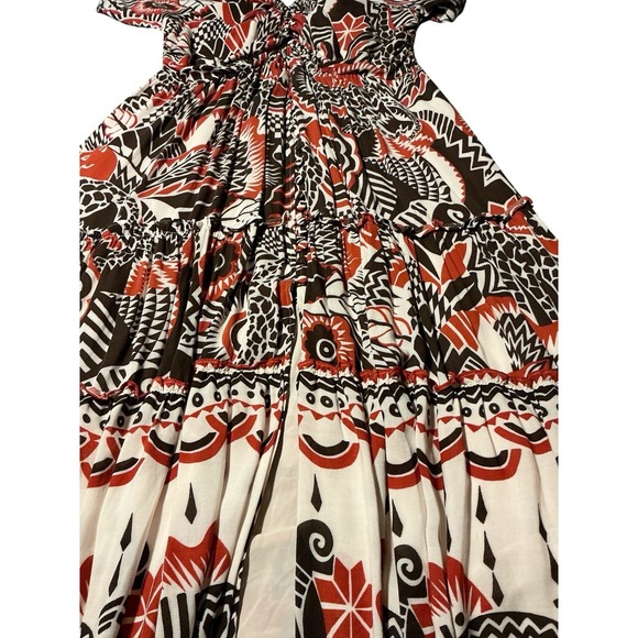 Anthropologie By Anthropologie Tiered Maxi Dress Open Back Boho Plus Size 3x - Picture 10 of 16